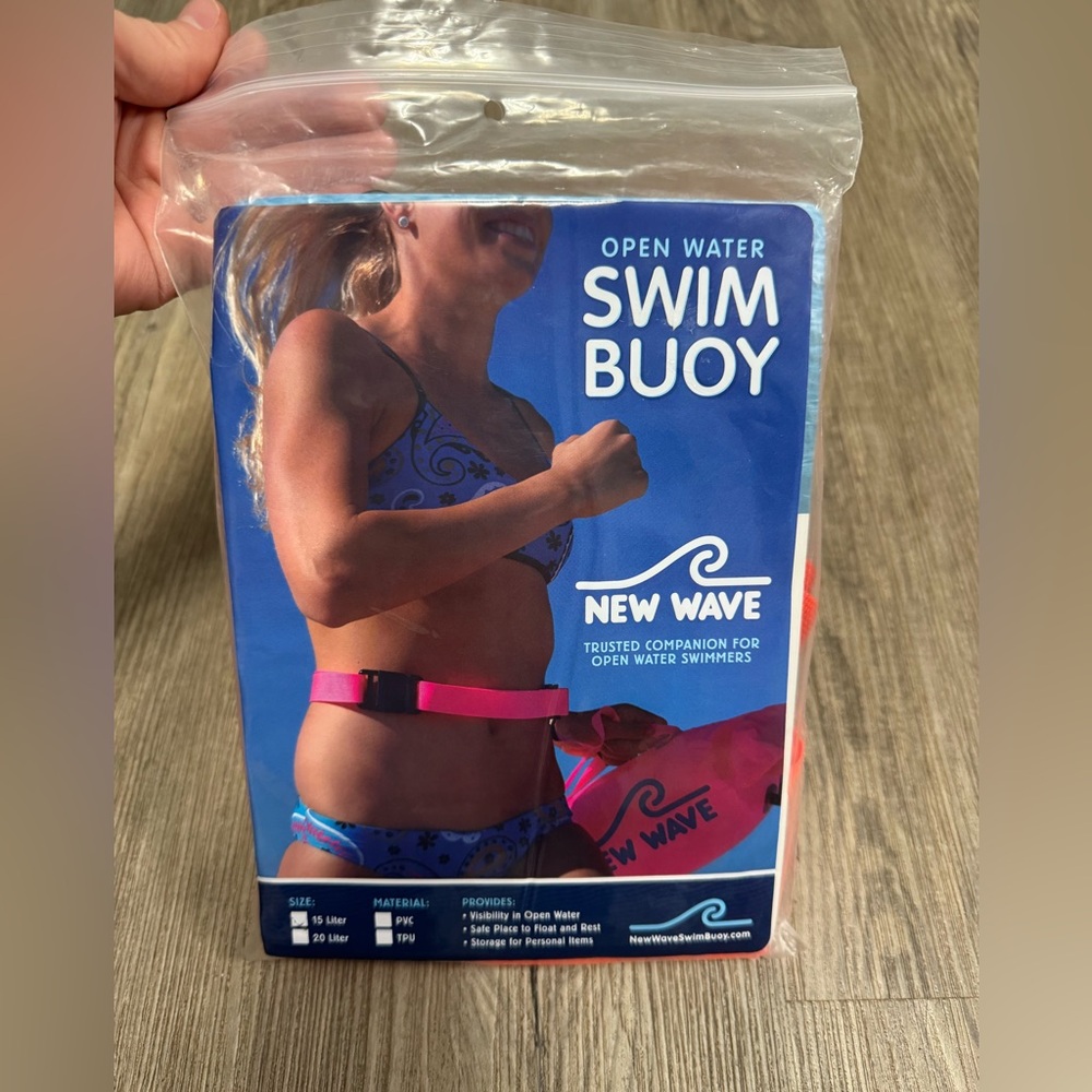 New Wave Swim Buoy Open Water Triathletes, 15L PVC New In Original Packaging